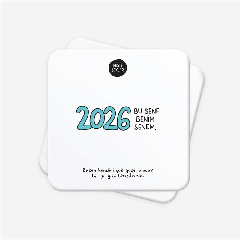 Bu Sene Benim Senem 2li Bardak Altlığı Seti