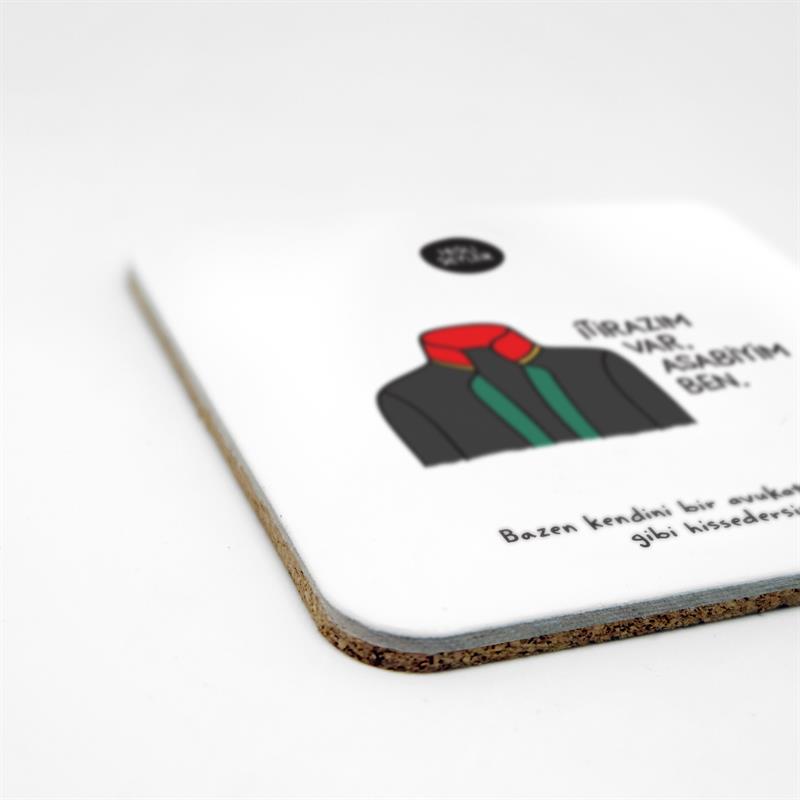 İtirazım Var 2li Bardak Altlığı Seti