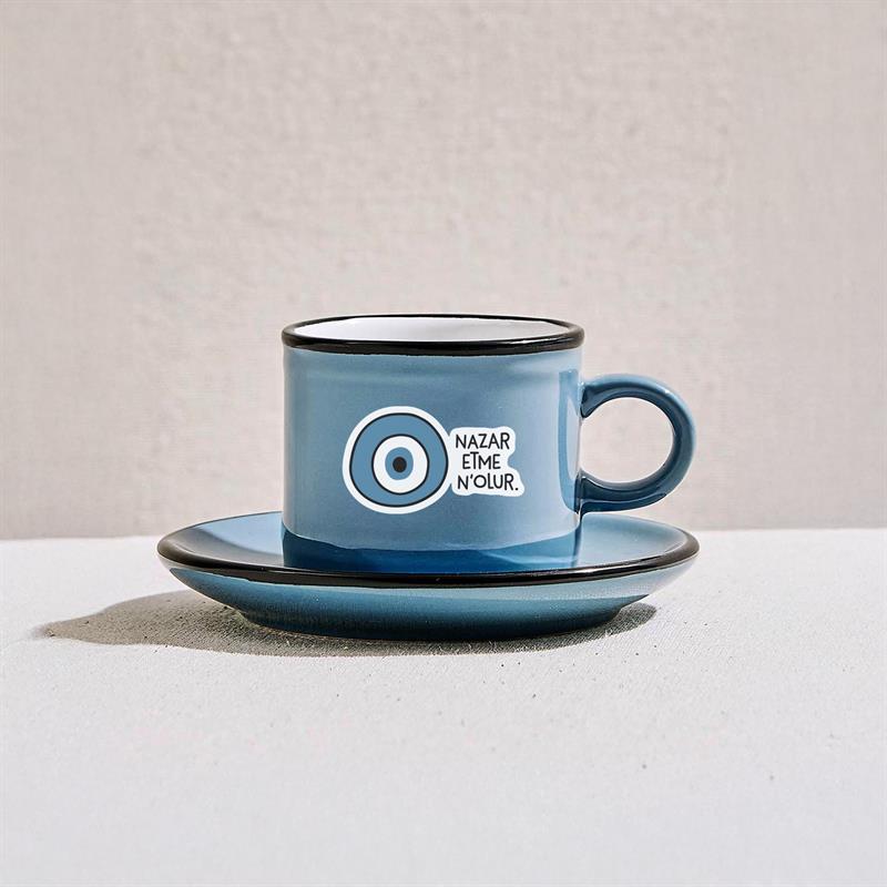 Nazar Etme Nolur Türk Kahvesi & Espresso Fincan Takımı