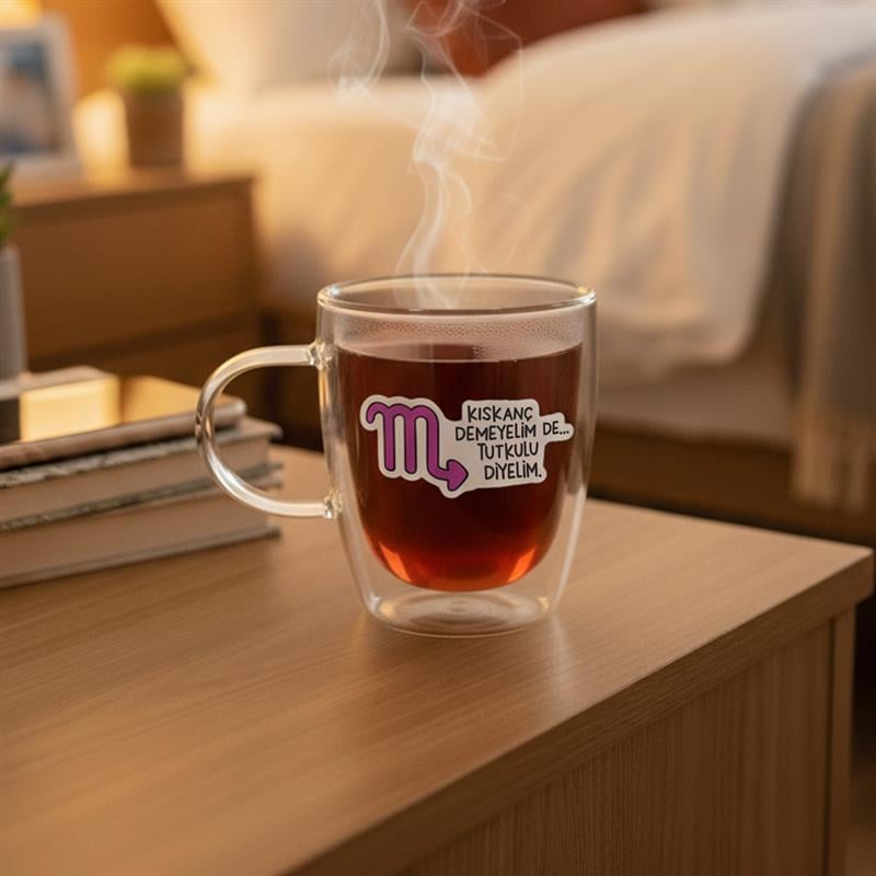 Hisli Şeyler Akrep Burcu Cam Kupa