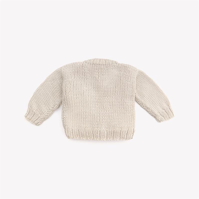 Yavru | El Örgüsü Bebek Hırkası Ekru