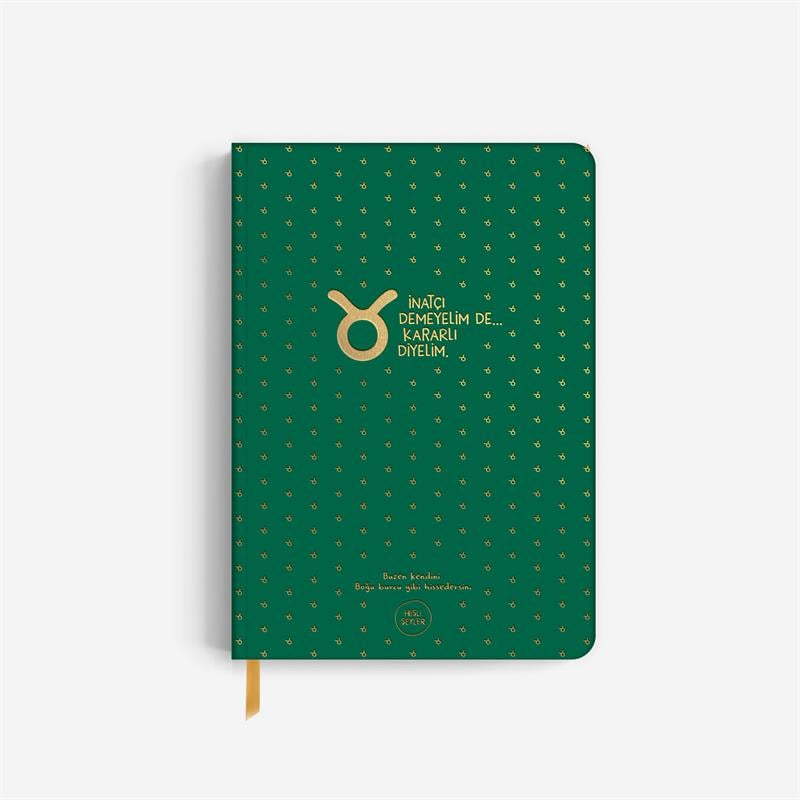 Hisli Şeyler Boğa Burcu Sert Kapaklı Defter
