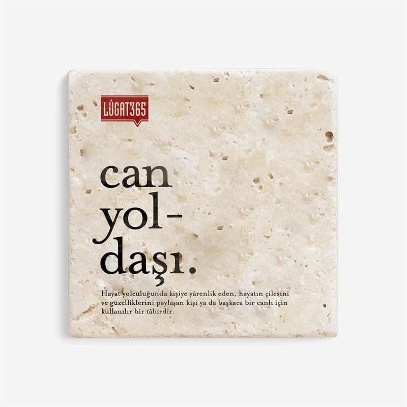 Can Yoldaşı Taş Bardak Altlığı