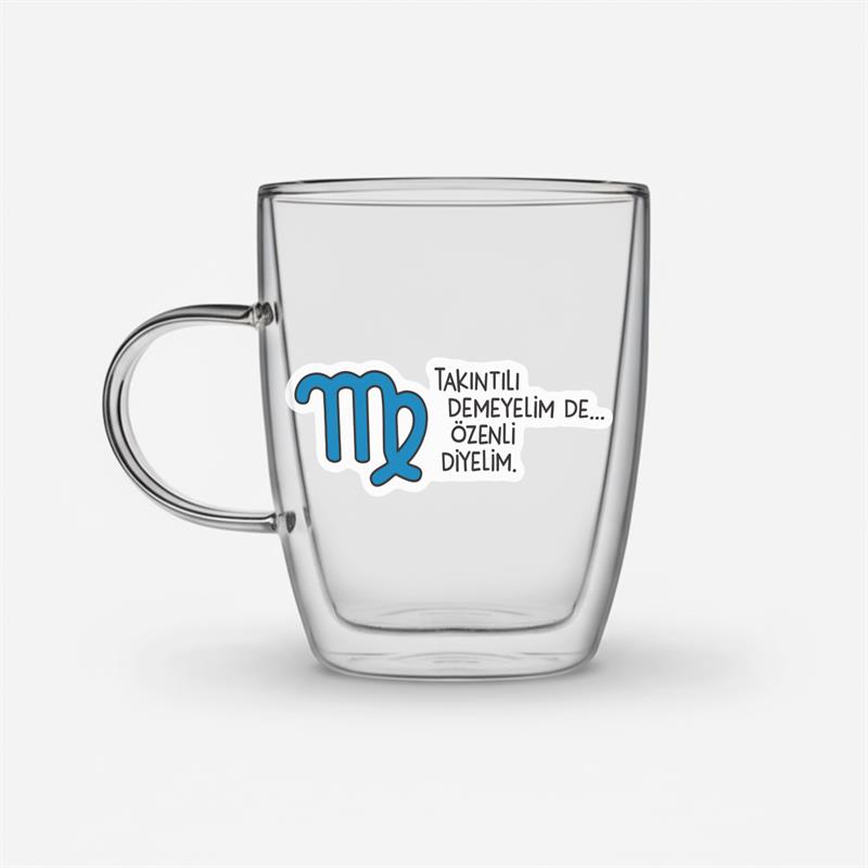 Hisli Şeyler Başak Burcu Cam Kupa