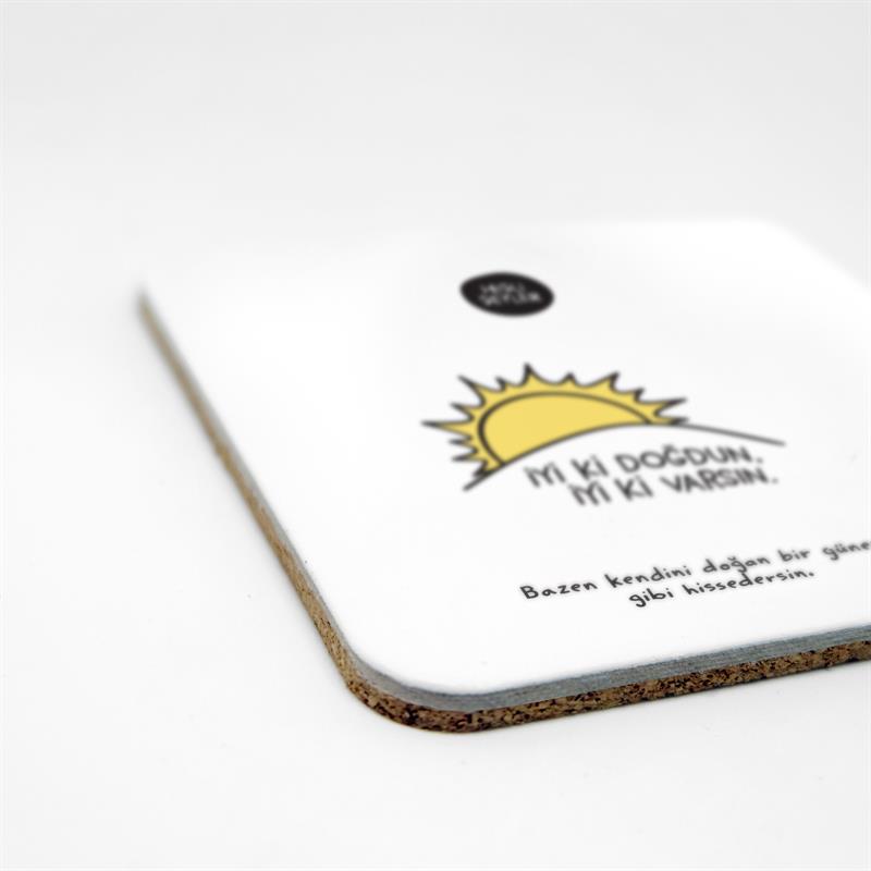 İyi ki Doğdun 2li Bardak Altlığı Seti