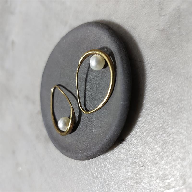 POJWoman | İncili Çiğ Tanesi Küpe