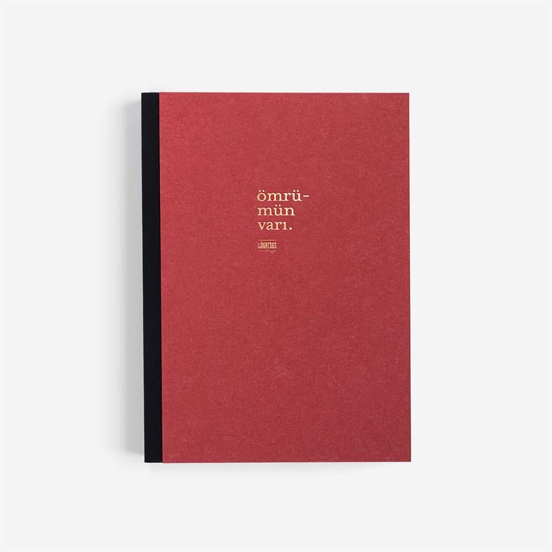 Ömrümün Varı Sert Kapaklı Defter | Lûgat365 x Karatis