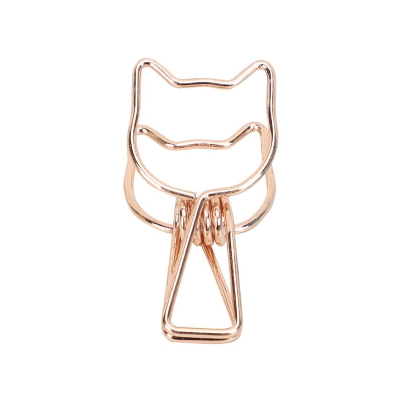 Kayıgo | 6lı Çelik Mandal - Pembe Kedi