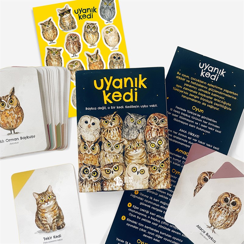 Uyanık Kedi Kart Oyunu – Dikkat Odaklı Eğlence