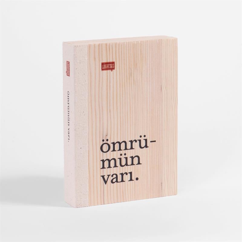 Ömrümün Varı Ahşap Kitap