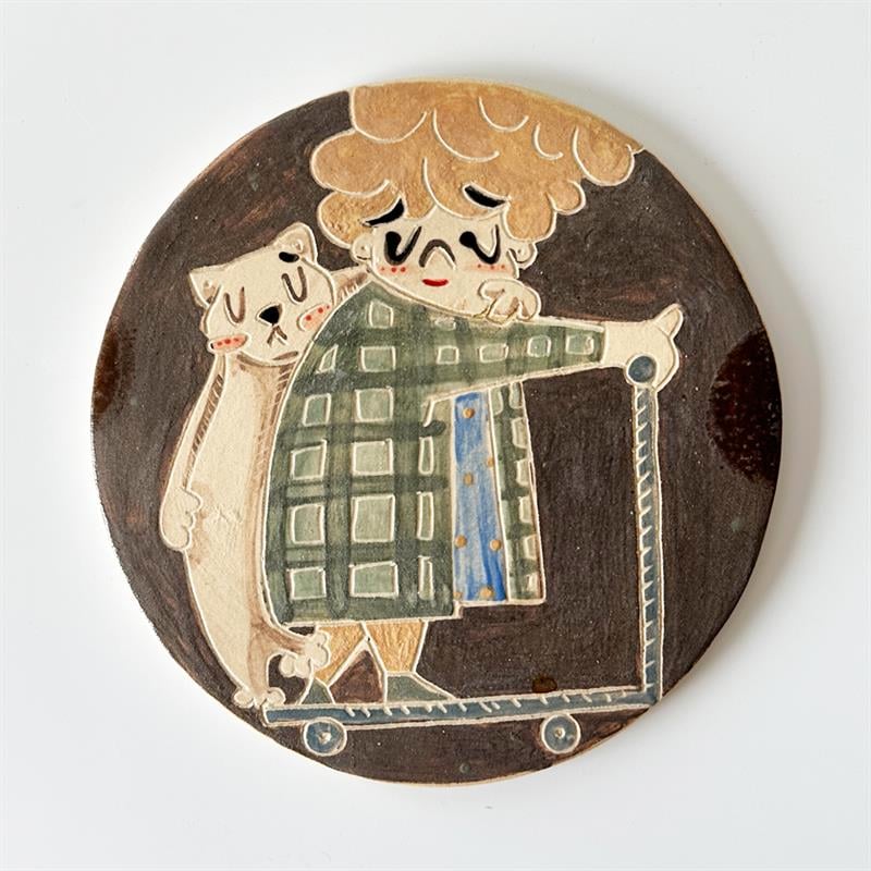 Tip Ceramic | Büyük Boy Altlık - Kedi