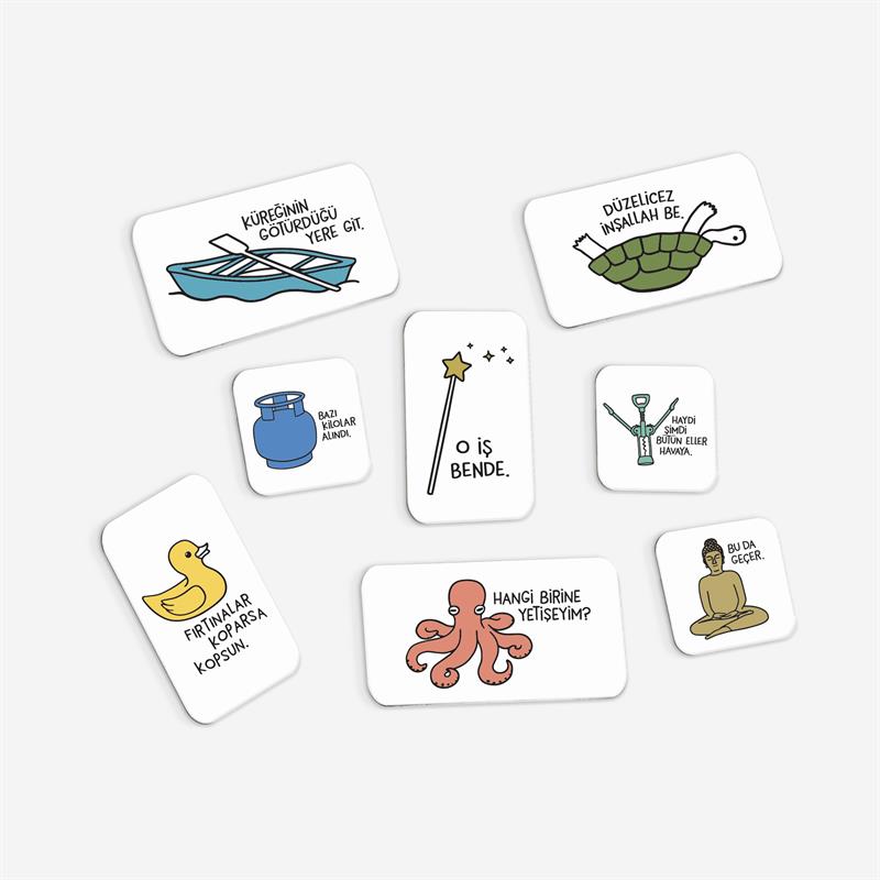 Hisli Şeyler 8li Minik Magnet Seti