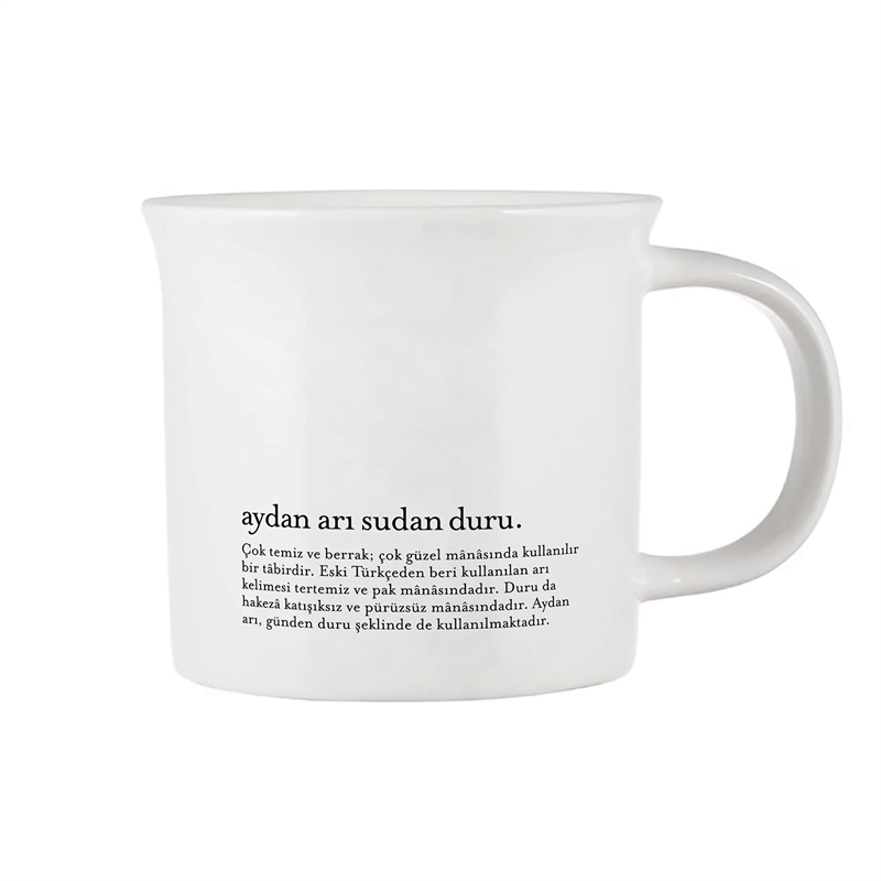 Aydan Arı Sudan Duru Porselen Kupa