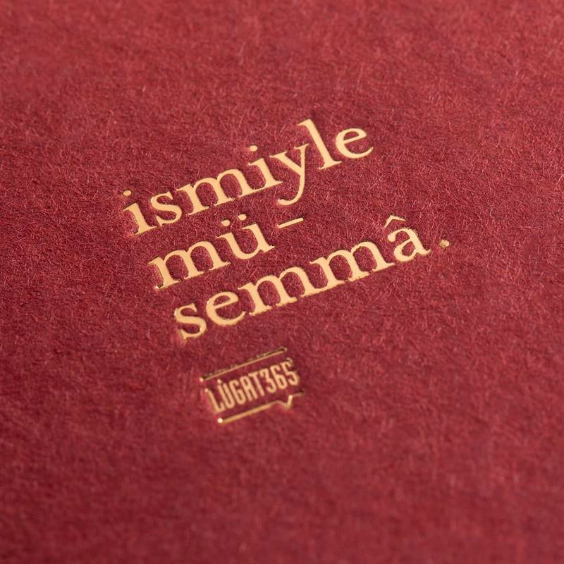 İsmiyle Müsemma Sert Kapaklı Defter | Lûgat365 x Karatis