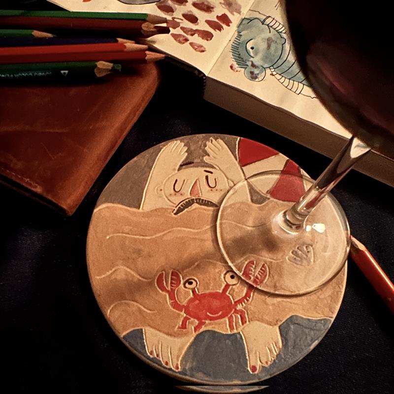 Tip Ceramic | Büyük Boy Altlık - Plaj