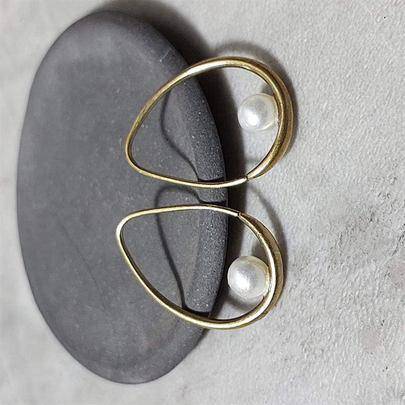 POJWoman | İncili Çiğ Tanesi Küpe