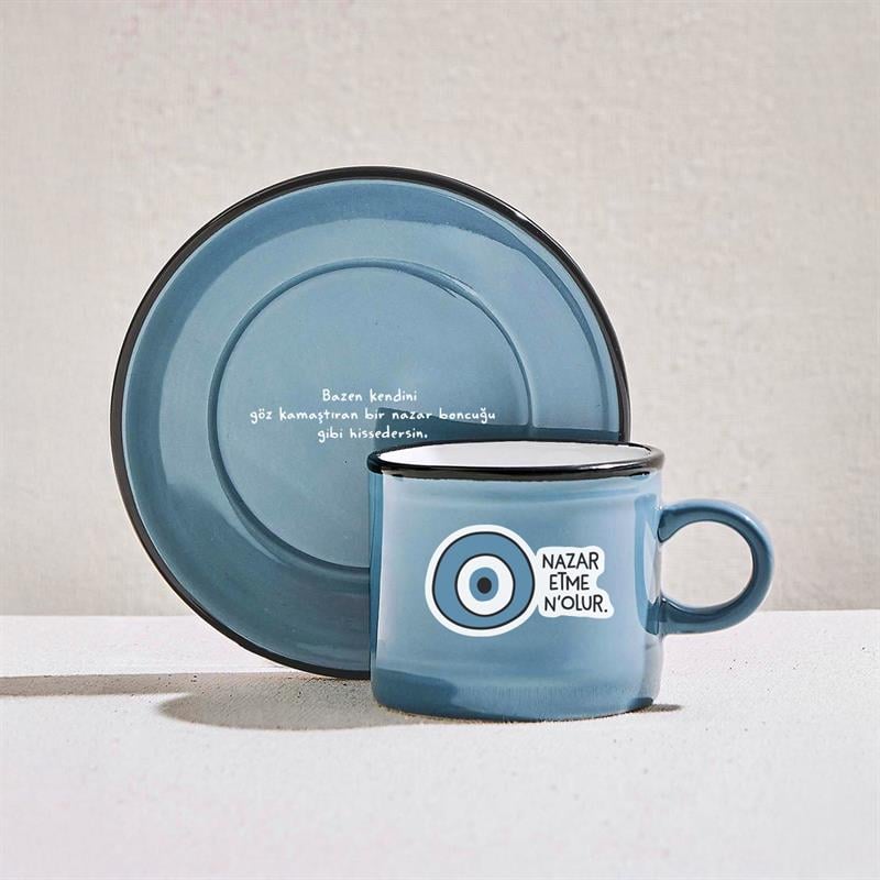 Nazar Etme Nolur Türk Kahvesi & Espresso Fincan Takımı