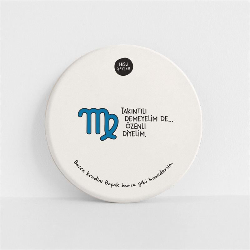 Hisli Şeyler Başak Burcu Taş Bardak Altlığı