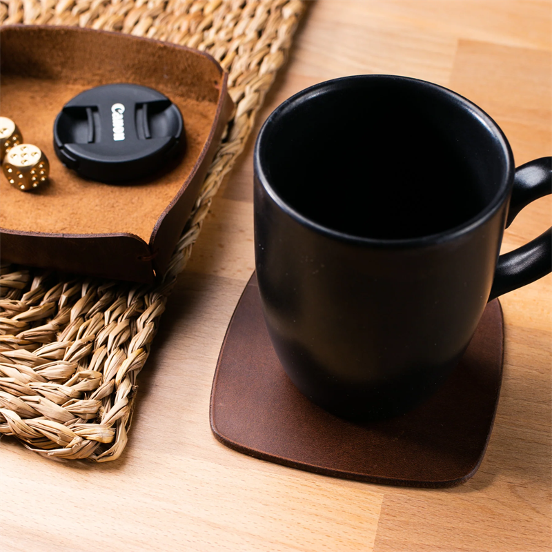 Roarcraft | Deri Bardak Altlığı Seti 5li