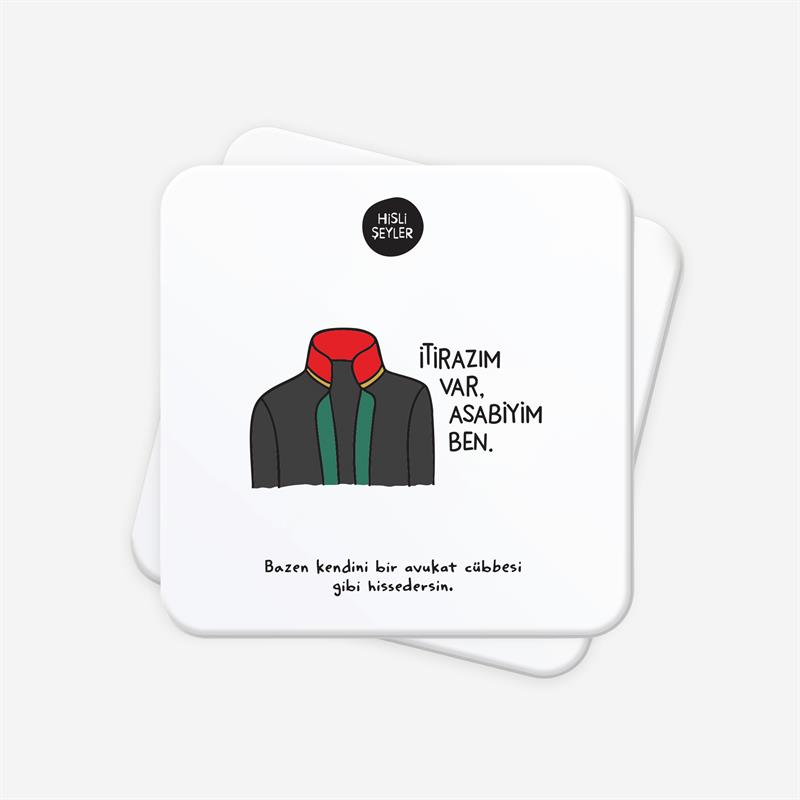 İtirazım Var 2li Bardak Altlığı Seti