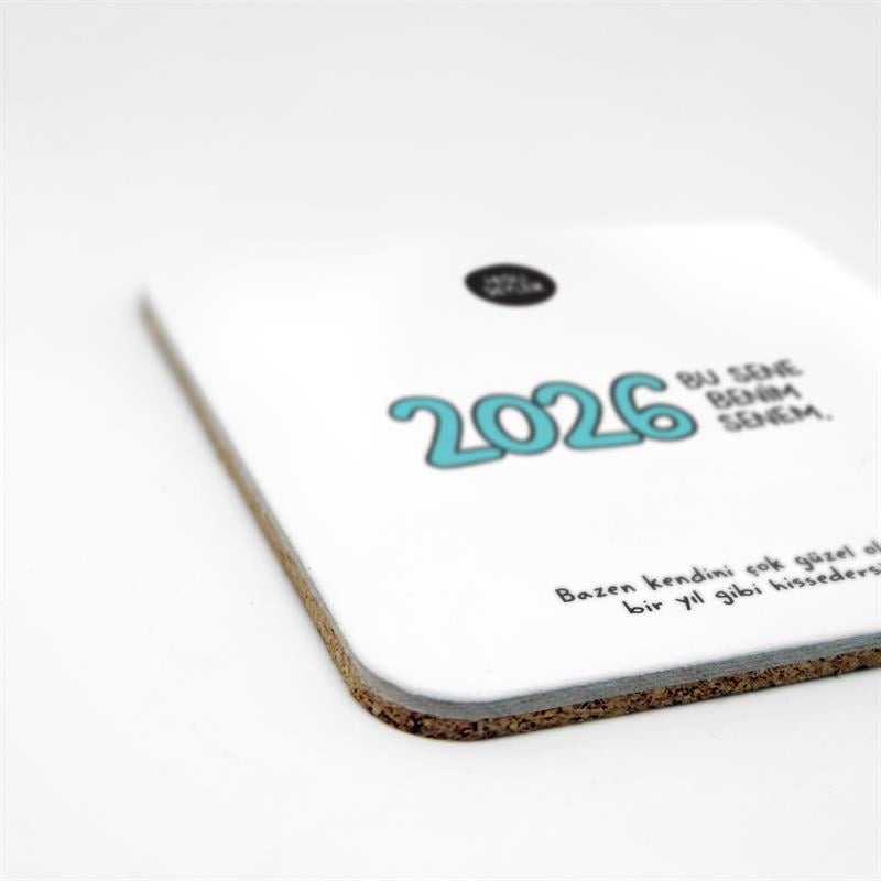 Bu Sene Benim Senem 2li Bardak Altlığı Seti