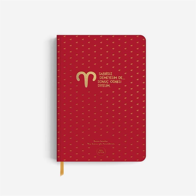 Hisli Şeyler Koç Burcu Sert Kapaklı Defter
