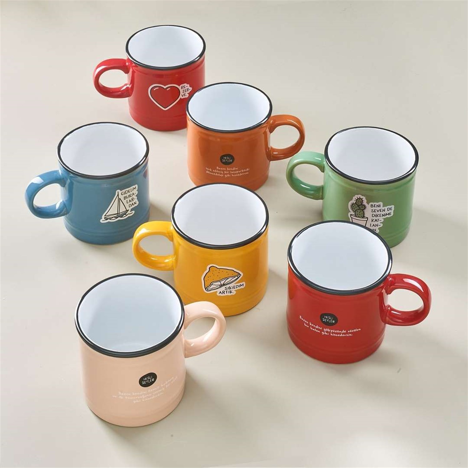 Döner miyiz Renkli Kupa