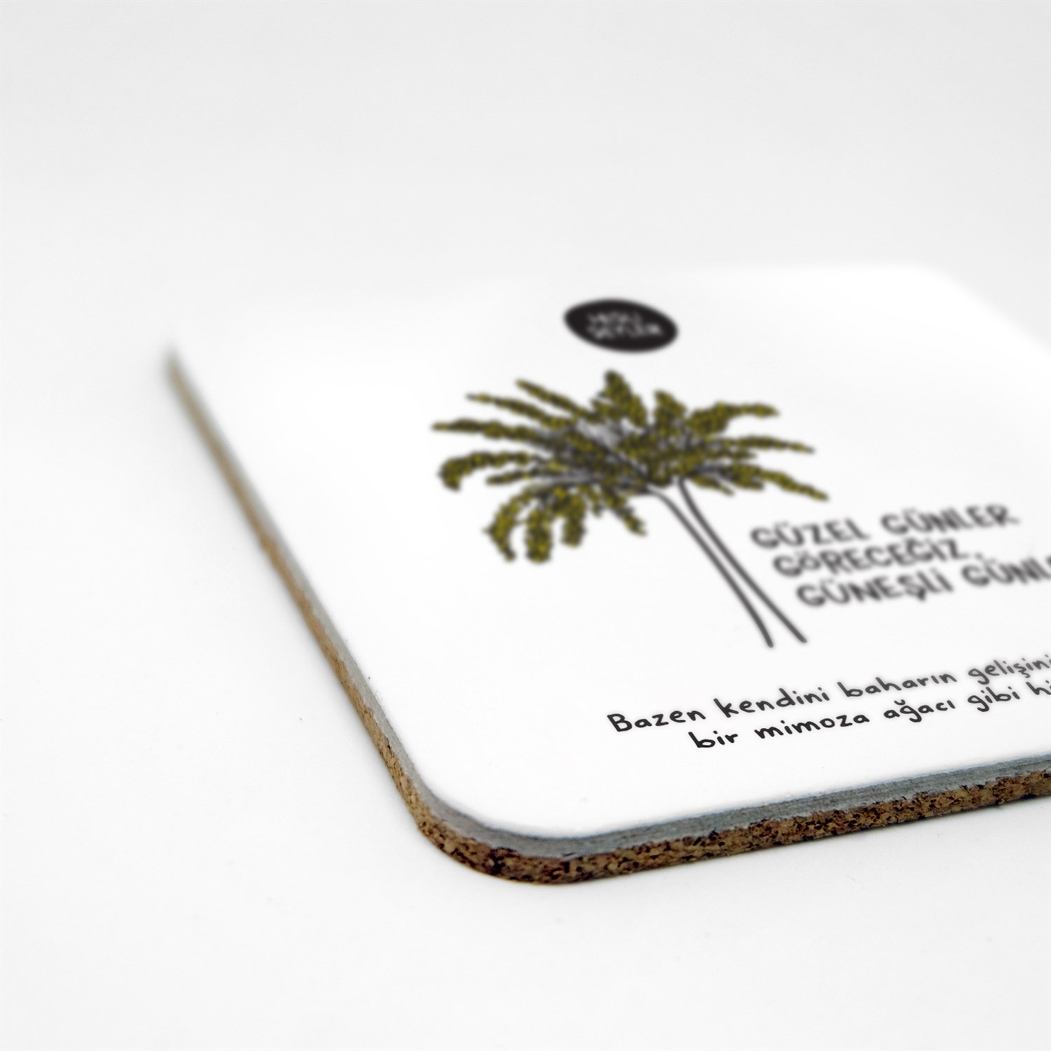 Güzel Günler Göreceğiz 2li Bardak Altlığı Seti