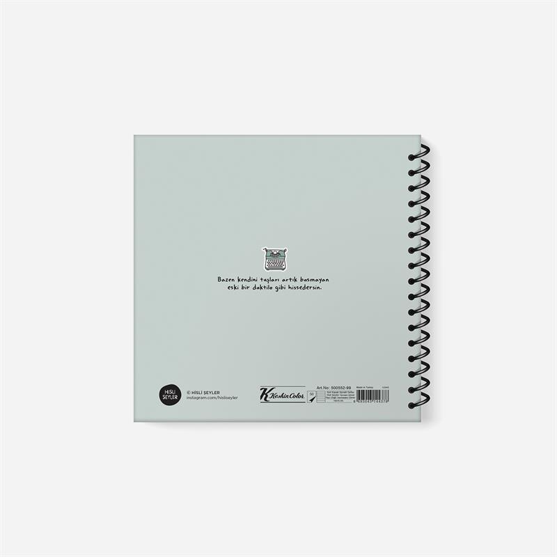 Yazmasam Olmaz Sert Kapaklı Spiralli Defter