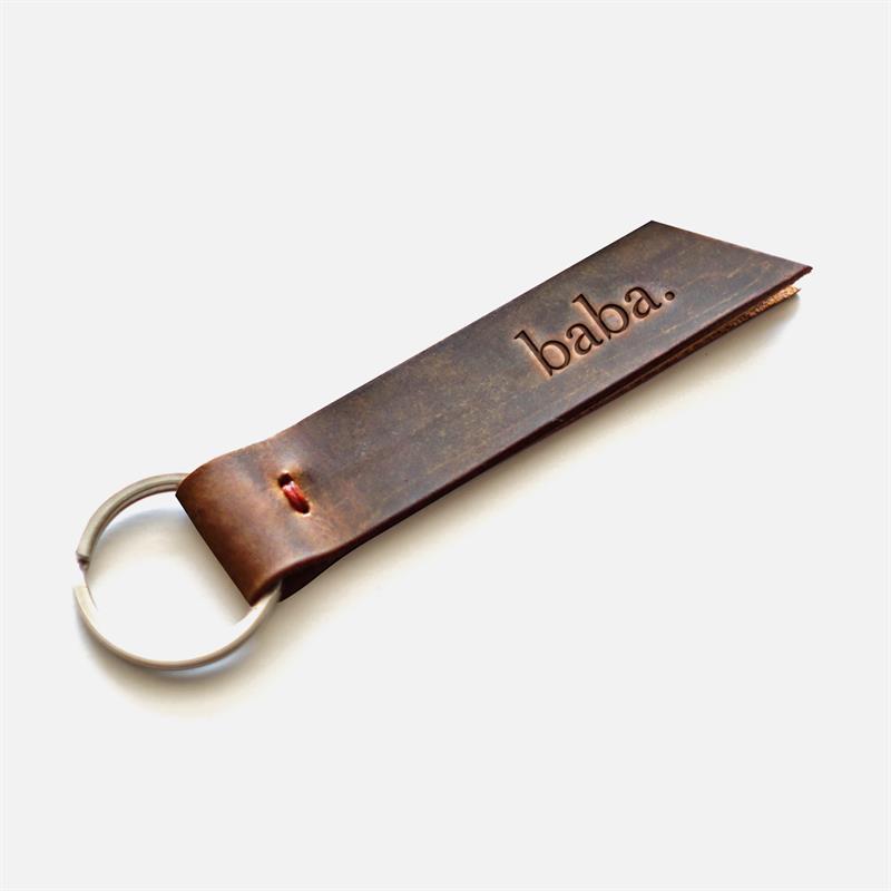 Baba Deri Anahtarlık