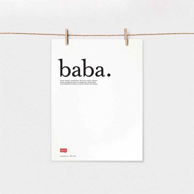 Baba Poster (Çerçevesiz)