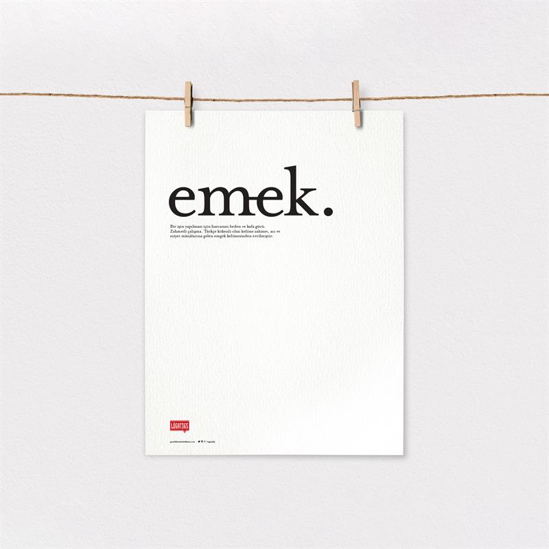 Emek Poster  (Çerçevesiz)