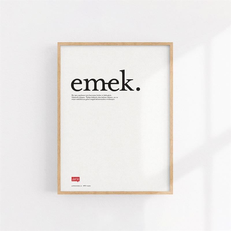 Emek Poster  (Çerçevesiz)