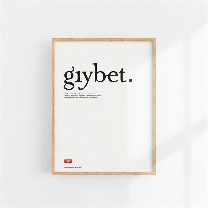 Gıybet Poster (Çerçevesiz)