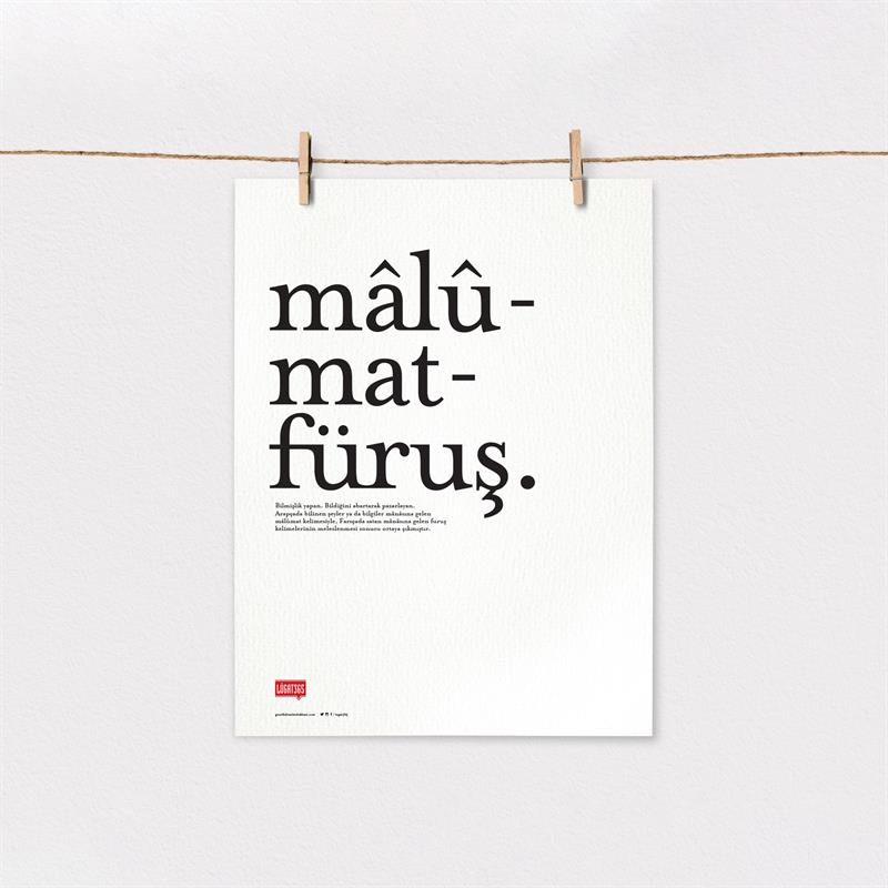 Mâlûmatfüruş Poster (Çerçevesiz)