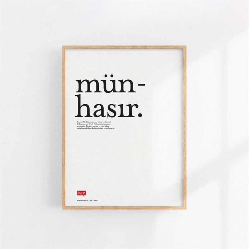 Münhasır Poster (Çerçevesiz)