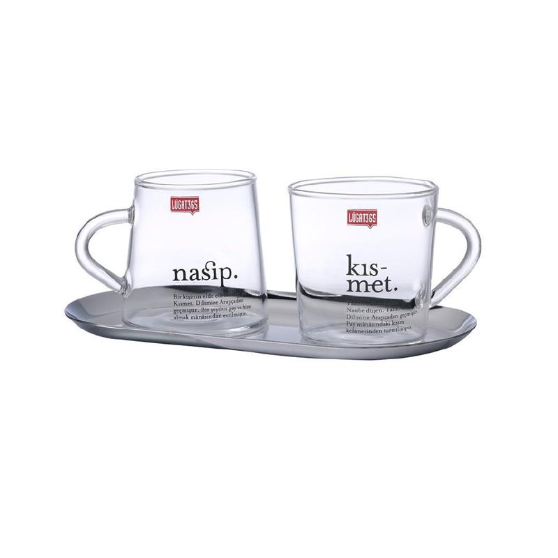Nasip & Kısmet Cam Fincan Seti
