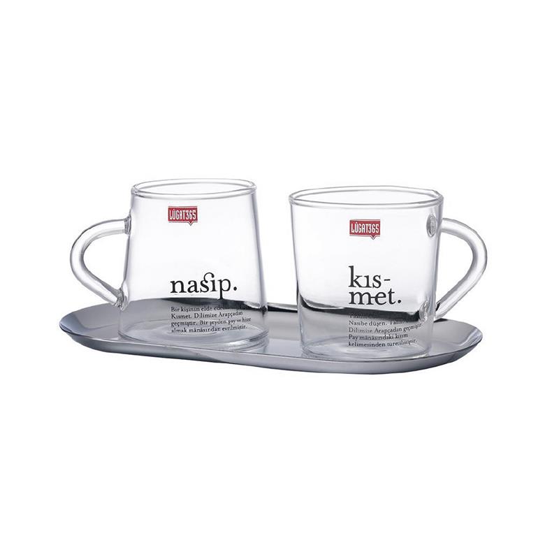 Nasip & Kısmet Cam Fincan Seti