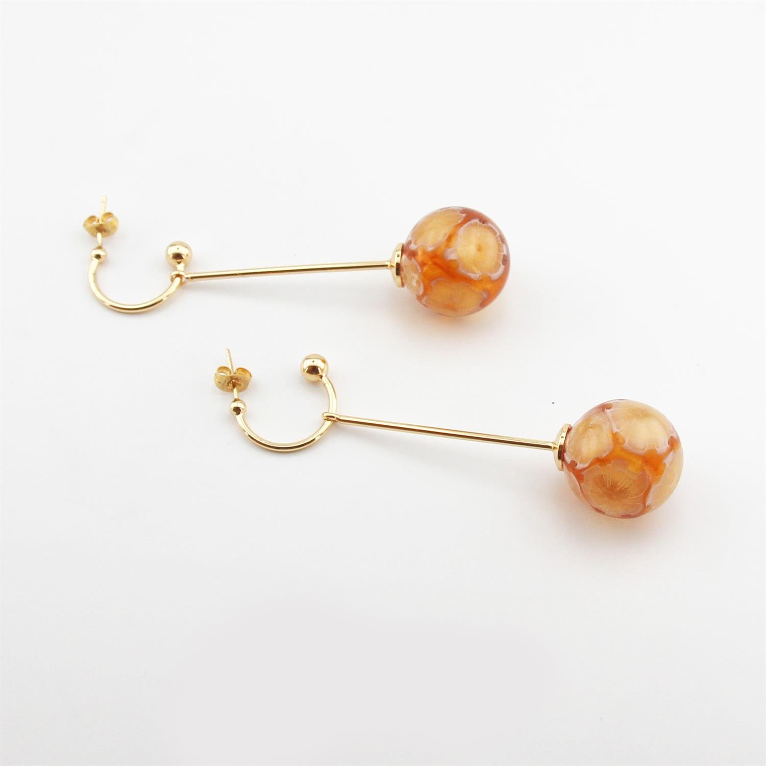 Hande Erbük | Amber Balon Küpe