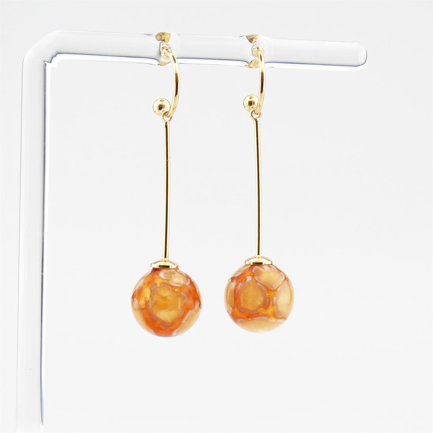 Hande Erbük | Amber Balon Küpe