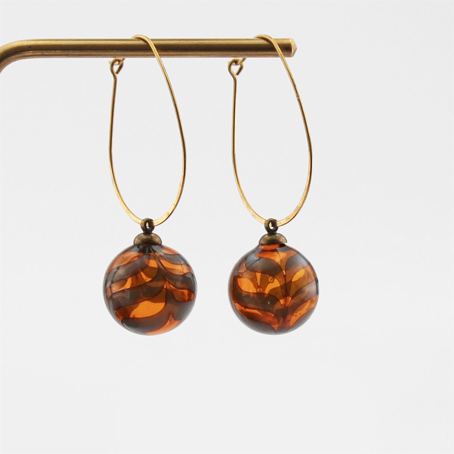 Hande Erbük | Dalga Cam Üfleme Balon Küpe