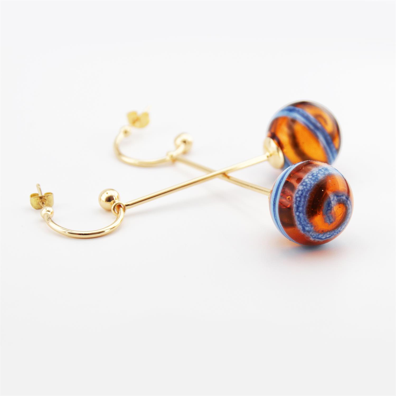 Hande Erbük | Spiral Balon Küpe