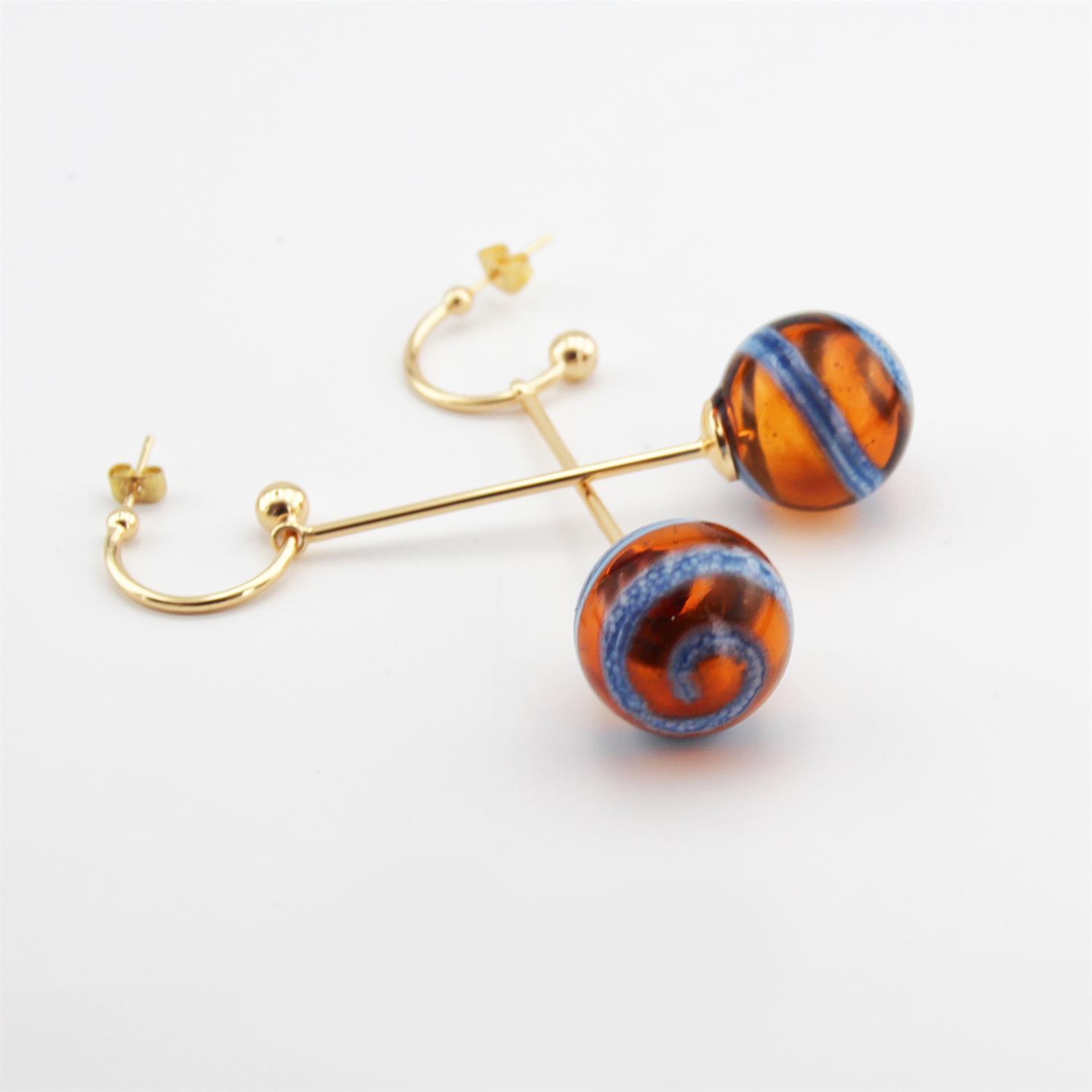 Hande Erbük | Spiral Balon Küpe