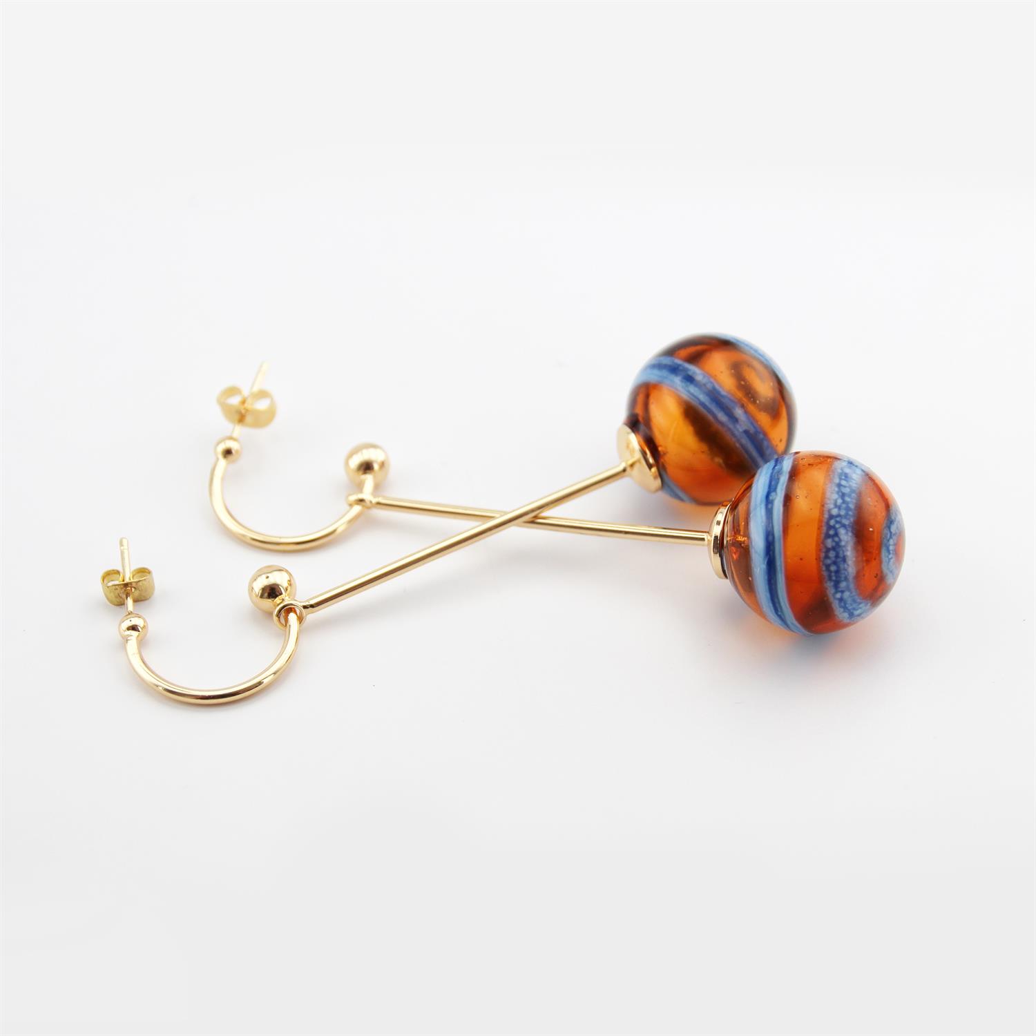 Hande Erbük | Spiral Balon Küpe