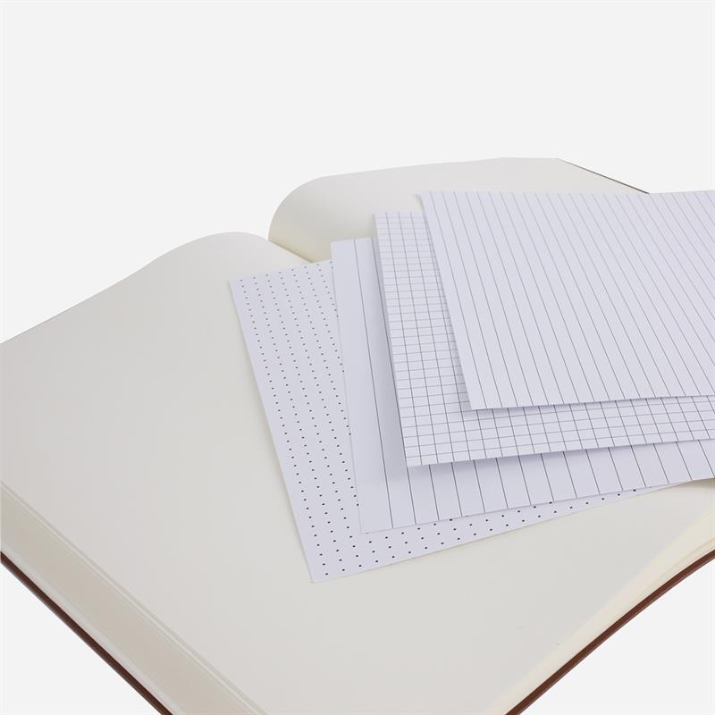 Karatis | Büyük Boy Dolmakalem Defteri – Kahverengi Vegan Deri 