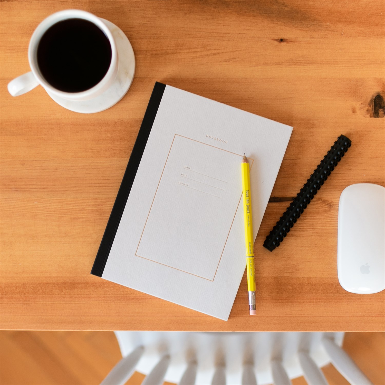 Studio Mottos | Sert Kapaklı Defter - Beyaz
