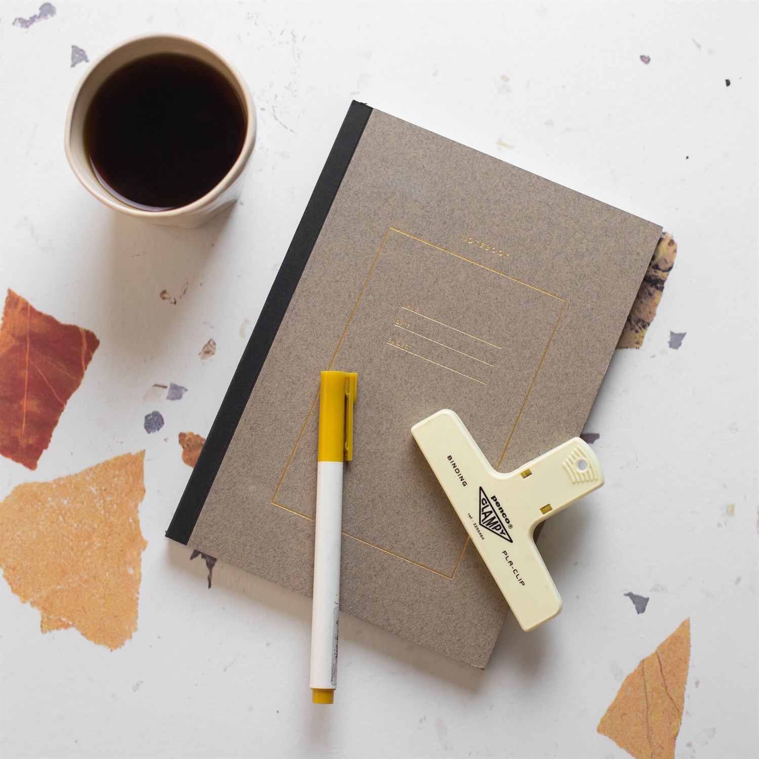 Studio Mottos | Sert Kapaklı Defter - Gri