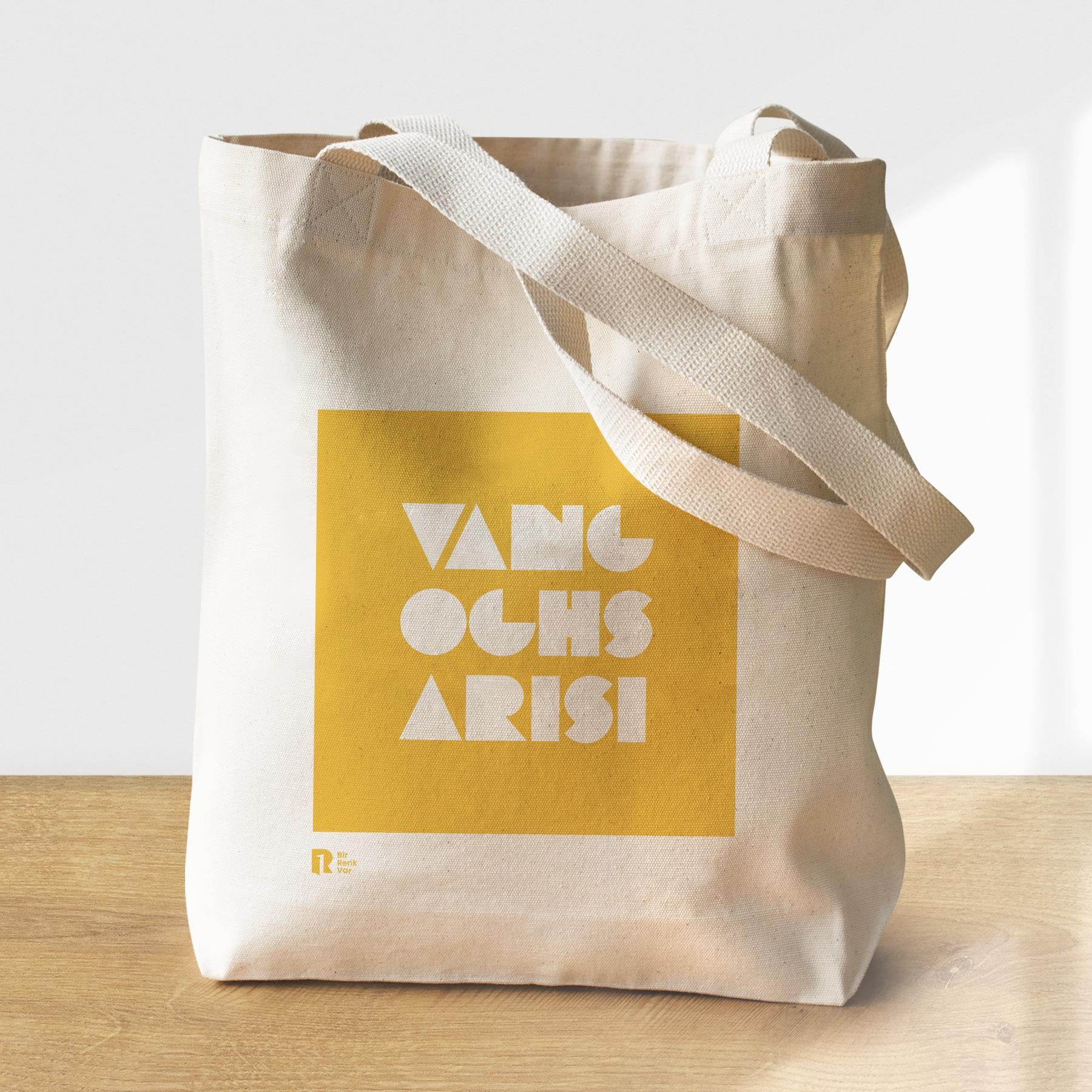 Bir Renk VarVan Gogh Sarısı Kanvas Çanta