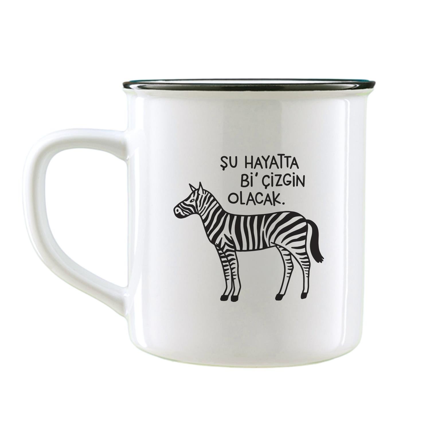 Hisli ŞeylerBi' Çizgin Olacak Büyük Kupa