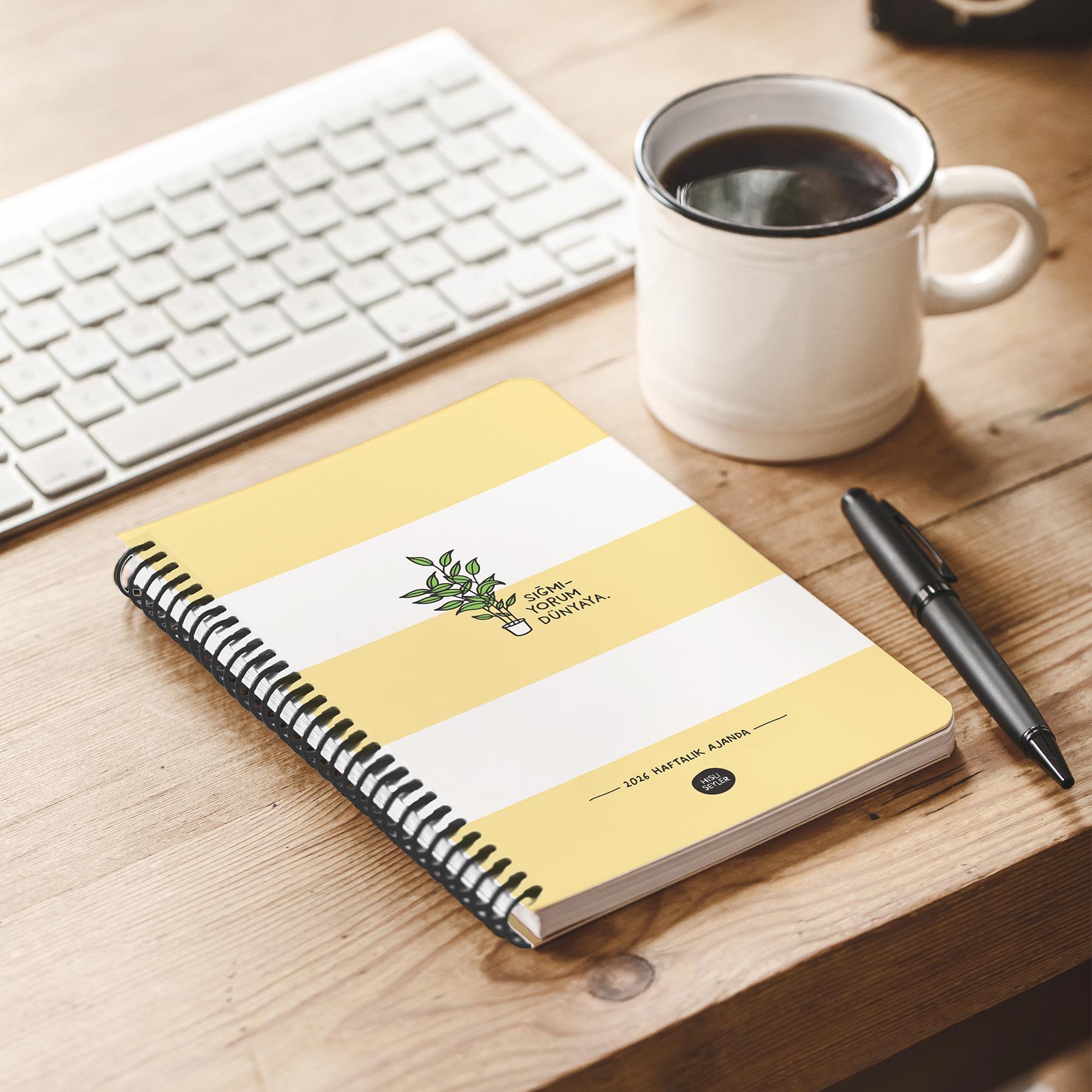 Hisli ŞeylerSığmıyorum Dünyaya 2026 Haftalık Ajanda